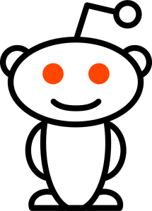 This is the mascot for Reddit.com, simply known as the 'Reddit Alien.'